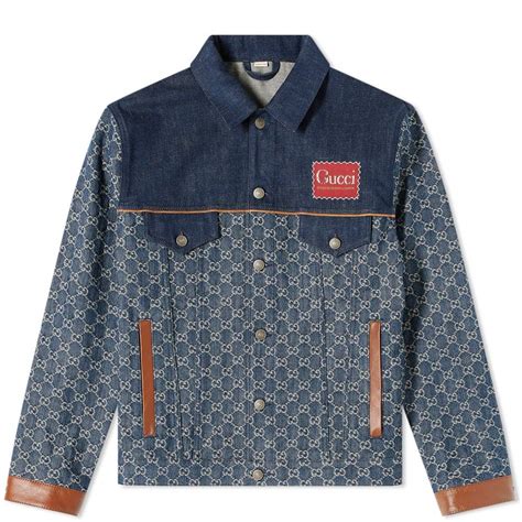 gucci gg denim jacket|Gucci denim jacket modern.